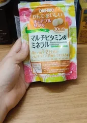 Ảnh đánh giá (Hàng nhập khẩu) Viên nhai bổ sung vitamin và khoáng chất Orihiro Nhật Bản túi 120 viên