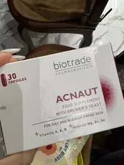 Ảnh đánh giá Viên Uống Trị Mụn Biotrade Acnaut - Thực Phẩm Bổ Sung Chăm Sóc Da Dầu, Làm Sạch Da, Phục Hồi, 30 Viên