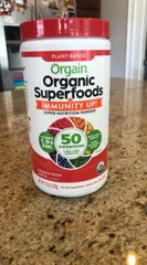Ảnh đánh giá Bột Thực Phẩm Hữu Cơ Orgain Organic Superfoods Immunity Up - Tăng Cường Miễn Dịch, Giàu Protein và Vitamin - Hương Vị Táo Mật Ong 378g