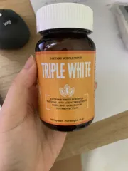 Ảnh đánh giá (Hàng nhập khẩu) Viên Uống Trắng Da Dietary Supplement Triple White - Hỗ Trợ Sáng Da, Mờ Thâm Nám và Chống Nắng Hiệu Quả, Hộp 50 Viên