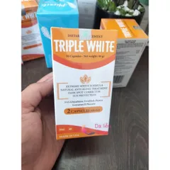 Ảnh đánh giá (Hàng nhập khẩu) Viên Uống Trắng Da Dietary Supplement Triple White - Hỗ Trợ Sáng Da, Mờ Thâm Nám và Chống Nắng Hiệu Quả, Hộp 50 Viên