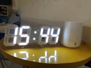 Ảnh đánh giá Đồng hồ Kỹ Thuật Số LED 3D Thông Minh Treo Tường & Để Bàn - Sang Trọng Cho Không Gian Nội Thất, Chế Độ Hiển Thị 12/24h, Hẹn Giờ