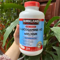 Ảnh đánh giá [Hàng nhập khẩu] Viên uống Glucosamine Kirkland HCL 1500mg với MSM 1500mg - Hỗ trợ xương khớp, hộp 375 viên cho người lớn
