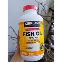 Ảnh đánh giá [Nhập khẩu] Dầu cá Omega 3 Fish Oil Kirkland 1000mg 400 viên - Viên uống bổ sung Omega-3 hỗ trợ sức khỏe tim mạch và trí não từ Mỹ