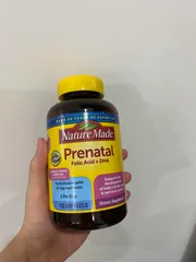 Ảnh đánh giá [Hàng Nhập khẩu] Vitamin tổng hợp dành cho bà bầu Nature Made Prenatal Folic Acid + DHA - 150 viên hỗ trợ sức khỏe mẹ và sự phát triển thai nhi, ngăn dị tật ống thần kinh.