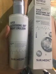 Ảnh đánh giá Sữa Dưỡng Trắng Da Sur.Medic Super Glutathione 100 Bright Emulsion 120ml - Giàu Glutathione, Niacinamide, Vitamin C, Dưỡng Ẩm, Sáng Mịn Da