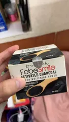 Ảnh đánh giá Bột Trắng Răng Than Hoạt Tính Fobe Smile - Giúp Làm Trắng Răng Tự Nhiên, Loại Bỏ Mảng Bám, Hũ 30g Nhật Bản
