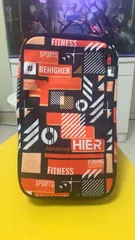 Ảnh đánh giá Túi đựng giày Hier Graphic Shoebox - Dụng cụ thể thao tiện lợi với quai đeo và ngăn zip cho đồ cá nhân, chất liệu chống thấm 100% Polyester