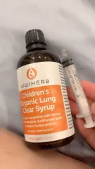 Ảnh đánh giá Siro Hỗ Trợ Đẩy Đờm Kiwiherb Dành Cho Trẻ Em - Organic Lung Clear Syrup, Giúp Sạch Đờm, Khỏe Phổi, Hương Vị Dâu Tây Nguyên Chất