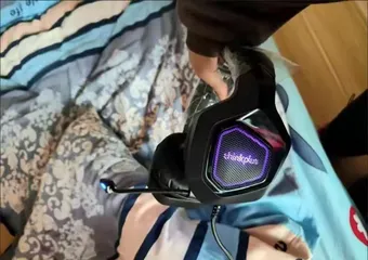 Ảnh đánh giá Tai Nghe Chụp Tai Lenovo G50A Có Dây - Âm Thanh HD Với Đèn RGB và Micro Chống Ồn, Hoàn Hảo Cho Chơi Game Và Nghe Nhạc