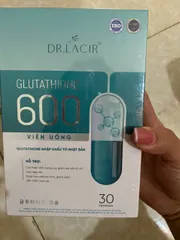 Ảnh đánh giá Viên uống Glutathione 600 Dr Lacir - Hỗ trợ trắng da, mờ nám, giảm sạm màu, duy trì sắc tố tự nhiên - 30 viên hỗ trợ hiệu quả làm đẹp da