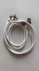 Ảnh đánh giá Cáp Sạc Nhanh 3 Đầu Bọc Dù Type C, Lightning, Micro USB 1.2m - Sạc Tối Đa 60W, Tiện Lợi Cho Tất Cả Thiết Bị Điện Thoại