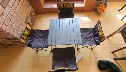 Ảnh đánh giá Bộ Bàn Ghế Dã Ngoại 4 Ghế 1 Bàn Gấp Gọn Tiện Dụng - Đồ Camping Ngoài Trời Cao Cấp Có Túi Đựng, Hoạt Động Gia Đình