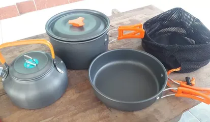 Ảnh đánh giá Bộ Nồi Nấu Ăn Dã Ngoại 3 Món Gấp Gọn - Hợp Kim Nhôm Cao Cấp, Thiết Kế Di Động Tiện Lợi Cho Chuyến Cắm Trại Thú Vị