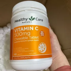 Ảnh đánh giá Viên nhai vitamin C Healthy Care của Úc 500mg - Bổ sung Vitamin C thiên nhiên, tăng cường sức đề kháng và làm đẹp da cho trẻ em và người lớn.