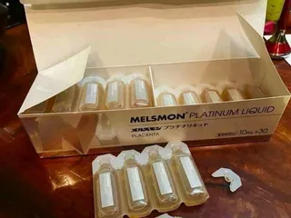 Ảnh đánh giá Nước Uống Tế Bào Gốc Nhau Thai Melsmon Platinum Liquid - Hộp 30 ống x 10ml, Làm Đẹp Da, Tươi Trẻ, Nhật Bản