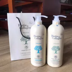 Ảnh đánh giá Bộ Dầu Gội Biotin Collagen Trắng 500ml, 1000ml - Ngăn Rụng Tóc, Phục Hồi Tóc Khô Xơ, Dưỡng Ẩm Nhẹ Dịu