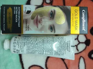 Ảnh đánh giá Mặt nạ vàng Compliment Gold Mask - Đất sét trẻ hóa da, giảm nhờn, thu nhỏ lỗ chân lông, dưỡng ẩm, phù hợp cho mọi loại da 80ml