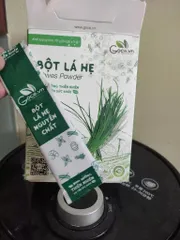 Ảnh đánh giá Bột lá hẹ Goce sấy khô 100% nguyên chất - Thực phẩm bổ sung giàu chất xơ, hỗ trợ tiêu hóa và giảm táo bón, tiện lợi 24 gói nhỏ.