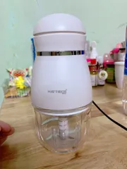 Ảnh đánh giá Máy Xay Cầm Tay Đa Năng Hattiecs Cao Cấp 6 Lưỡi Dao - Xay Thịt, Rau, Sinh Tố Cho Bé - Đồ Gia Dụng Tiện Lợi