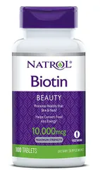 Ảnh đánh giá Viên Uống Mọc Tóc Natrol Biotin 10000 mcg Mỹ - Hỗ Trợ Rụng Tóc, Tóc Khỏe Mạnh, 100 Viên, Vitamin B7 Hữu Ích