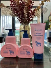 Ảnh đánh giá Bộ 3 Sản Phẩm Gội Xả và Sữa Tắm Cho Bé Borome - Công Thức Dịu Nhẹ, An Toàn Cho Trẻ Từ 3-15 Tuổi, Không Chứa Cồn, Không Cay Mắt