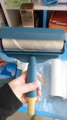 Ảnh đánh giá Cây Lăn Bụi Siêu Dính 60 Lớp - Dụng Cụ Vệ Sinh Quần Áo, Chăn, Thảm, Sofa, Loại Bỏ Tóc, Bụi, Lông Thú Cưng Dễ Dàng