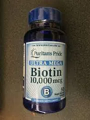 Ảnh đánh giá (Xách tay) Viên uống Biotin Ultra Mega 10,000mcg Puritan's Pride - Hỗ trợ giảm rụng tóc, đẹp da, tăng cường sức khỏe cho tóc và da 100 viên Mỹ chính hãng