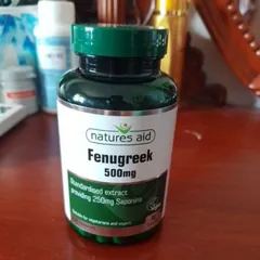 Ảnh đánh giá [Hàng nhập khẩu] Viên uống lợi sữa Fenugreek Natures Aid 500mg - Hỗ trợ tăng cường nguồn sữa mẹ từ cỏ cari tự nhiên