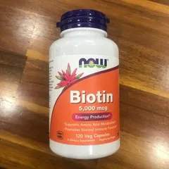 Ảnh đánh giá Viên uống hỗ trợ mọc tóc NOW Foods Biotin 5000mcg - Tăng cường sức khỏe tóc, giúp tóc chắc khỏe và dày hơn, sản phẩm chính hãng Mỹ.