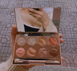 Ảnh đánh giá Bảng Phấn Mắt Clio Prism Air Eye Palette - Phấn Kết Hợp Nhũ & Lì Tông Cam San Hô & Hồng Baby, Trang Điểm Hoàn Hảo