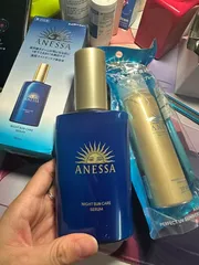 Ảnh đánh giá Serum Anessa Night Sun Care 180ml - Dưỡng ẩm, Phục hồi da sau nắng, Mờ đốm sạm, Chăm sóc da hiệu quả, Mùi hương lavender thư giãn