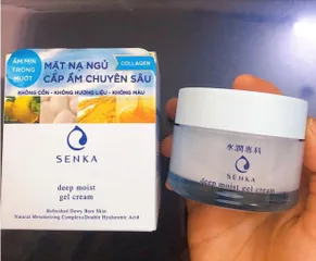 Ảnh đánh giá Mặt Nạ Ngủ Dưỡng Ẩm Chuyên Sâu Senka Deep Moist Gel Cream 50ml - Làm Trắng, Tái Tạo Da, Phù Hợp Với Mọi Loại Da