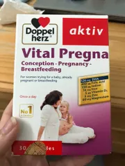 Ảnh đánh giá [Hàng chính hãng - Đủ VAT] Viên uống Bổ Sung Vitamin Aktiv Vital Pregna Doppelherz cho Bà Bầu - Hỗ Trợ Sức Khỏe Mẹ và Bé, Hộp 30 Viên