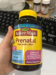 Ảnh đánh giá [Hàng Nhập khẩu] Vitamin tổng hợp dành cho bà bầu Nature Made Prenatal Folic Acid + DHA - 150 viên hỗ trợ sức khỏe mẹ và sự phát triển thai nhi, ngăn dị tật ống thần kinh.