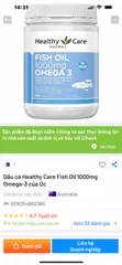 Ảnh đánh giá (Hàng nhập khẩu) Dầu cá Omega 3 Healthy Care Fish Oil 1000mg của Úc