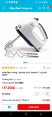 Ảnh đánh giá Máy Đánh Trứng Cầm Tay Mini Scarlett 180W - 7 Cấp Độ Chuyên Nghiệp - Đồ Gia Dụng Nhà Bếp Tiện Lợi, Trộn Thực Phẩm Dễ Dàng