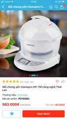 Ảnh đánh giá Nồi chưng yến Homepro HP-7M công nghệ Thái Lan - Dùng cho chưng yến, hầm, ninh, dung tích 0.7L, chất liệu cao cấp, thiết kế thông minh.