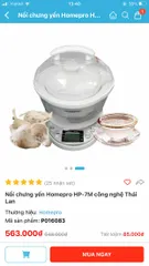 Ảnh đánh giá Nồi chưng yến Homepro HP-7M công nghệ Thái Lan - Dùng cho chưng yến, hầm, ninh, dung tích 0.7L, chất liệu cao cấp, thiết kế thông minh.