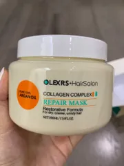Ảnh đánh giá Kem ủ tóc Olexrs Argan Oil Collagen Complex - Phục hồi tóc hư tổn, 100% dầu Argan thiên nhiên, chăm sóc tóc bóng mượt 500ml