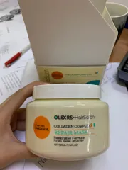 Ảnh đánh giá Kem ủ tóc Olexrs Argan Oil Collagen Complex - Phục hồi tóc hư tổn, 100% dầu Argan thiên nhiên, chăm sóc tóc bóng mượt 500ml