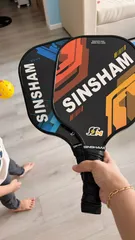 Ảnh đánh giá Vợt Pickleball Carbon Sinsham 14mm Siêu Nhẹ - Tặng Kèm Bóng, Dễ Kiểm Soát, Phù Hợp Mọi Cấp Độ Người Chơi
