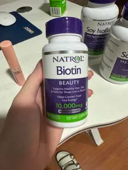 Ảnh đánh giá Viên Uống Mọc Tóc Natrol Biotin 10000 mcg Mỹ - Hỗ Trợ Rụng Tóc, Tóc Khỏe Mạnh, 100 Viên, Vitamin B7 Hữu Ích