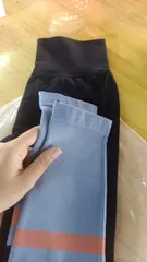 Ảnh đánh giá Quần Legging Cạp Cao Dáng Dài AMIN AM031 - Chun Nâng Mông, Thoải Mái Tập Gym, Yoga - Màu Đen, Xanh, Hồng, Size S, M, L