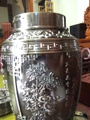 Ảnh đánh giá Bình Đựng Trà Hợp Kim Đồng Hoa Văn Cổ 4 Mùa - Trang Trí Nhà Cửa Sang Trọng, Bảo Quản Trà Tối Ưu