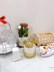 Ảnh đánh giá Bộ Lẵng Đựng Muỗng Nĩa Phong Cách Bắc Âu Gốm Sứ và Kim Loại - Trang Trí Bàn Ăn Độc Đáo, Quà Tặng Sang Trọng