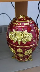 Ảnh đánh giá Lọ Đựng Tăm Hoàng Kim Hình Quả Trứng - Thiết Kế Tân Cổ Điển Sang Trọng - Trang Trí Bàn Ăn Hiện Đại