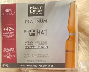 Ảnh đánh giá Ampoules 15% Vitamin C MartiDerm Platinum Photo Age HA+ - Chăm sóc da trẻ hóa và phục hồi độ ẩm cho làn da khỏe mạnh