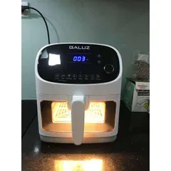 Ảnh đánh giá Nồi Chiên Không Dầu Điện Tử Galuz G-65 Đa Năng 5.5L - Thiết Kế Kính Cường Lực, 8 Chế Độ Nấu, Dùng Cho 4-8 Người