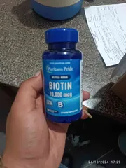 Ảnh đánh giá (Xách tay) Viên uống Biotin Ultra Mega 10,000mcg Puritan's Pride - Hỗ trợ giảm rụng tóc, đẹp da, tăng cường sức khỏe cho tóc và da 100 viên Mỹ chính hãng